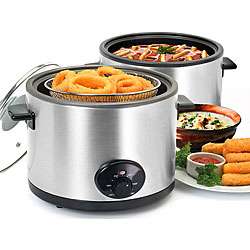 Stainless Steel 5 quart Deep Fryer and Slow Cooker  Overstock