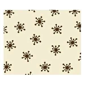 SheetWorld Fitted Pack N Play (Graco) Sheet   Brown Snowflake Cream 