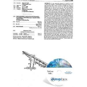 NEW Patent CD for PORTABLE BELT CONVEYOR WITH RADIUS MOVEMENT AND 