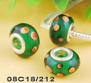 20p 12Colors Evil Eye Lampwork Murano Glass Spacer Beads Fits Charms 