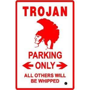  TROJAN PARKING warrior greek novelty NEW sign: Home 