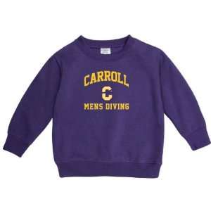 Carroll College Fighting Saints Purple Toddler Mens Diving Arch 
