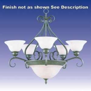  Pacific 5 Light Bowl Chandelier   Country Stone