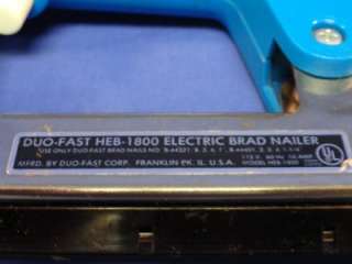 Duo Fast HEB 1800 Electric Brad Nailer X74  