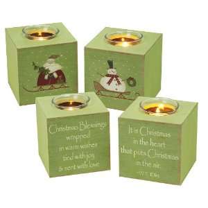  Snow Days Candle Holders   2 Asst.