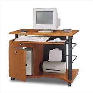 Milano Collection Computer Workstation, Rosewood Maple 