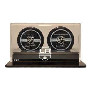  Los Angeles Kings Double Hockey Puck Display Case Sports 