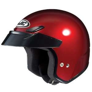   Mens CS 5N Cruiser Motorcycle Helmet   Wine / Medium Automotive