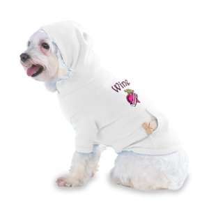  Wine Princess Hooded T Shirt for Dog or Cat LARGE   WHITE 