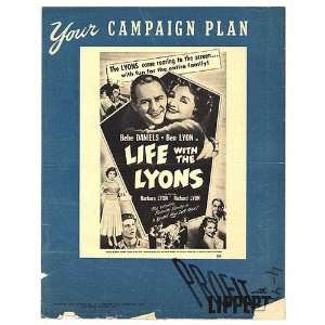  Life With The Lyons Original Movie Poster, 11 x 15 (194 