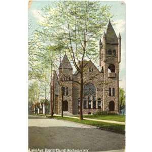 1915 Vintage Postcard Lake Avenue Baptist Church Rochester New York