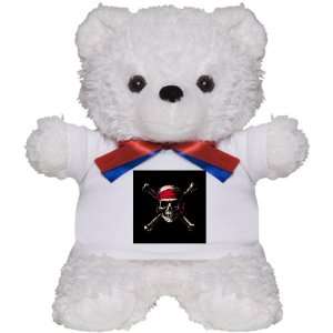  Teddy Bear White Pirate Skull Crossbones 