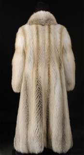   SAGA ROYAL Golden Island feathered full length Fox Fur coat  All sizes