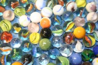 Huge lot of 578 Vintage glass marble 1 7/8 cat eye imperial agate 