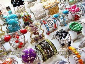 wholesale lots 50pieces CUFF metal band rings assorted  