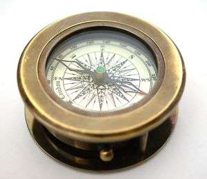 Brass Compass with Magnifying Glass – Brass Compass  