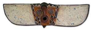 BWA TRIBE BUTTERFLY SPIRIT~Carved Wood Mask~AFRICAN ART  
