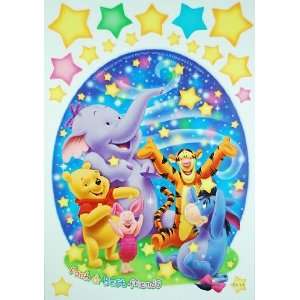    Cute Japanese Pooh Stickers (Unitech & Glow In Dark) Toys & Games