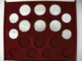 21 SILVER Coins, 1980 Moscow Olympic Commemorative Set, 90% Silver 