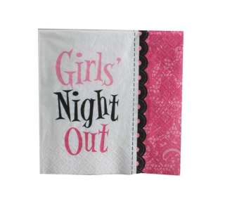 Girls Night Out Cocktail Napkins Bachelorette Party  