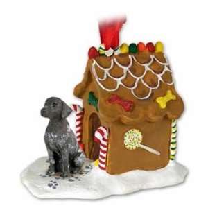  German Shorthaired Pointer Gingerbread House Christmas 
