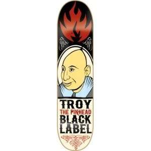 Black Label Chris Troy Blacklight Freak Show Skateboard Deck   8.25 x 