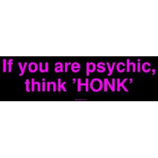    If you are psychic, think HONK MINIATURE Sticker Automotive
