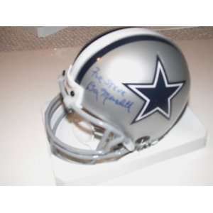   Helmet   RARE TO STEVE   Autographed NFL Mini Helmets Sports