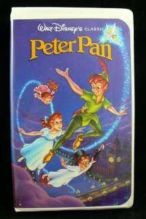   DISNEY CLASSIC VHS TAPE PETER PAN WITH HARD CASE 012257960037  