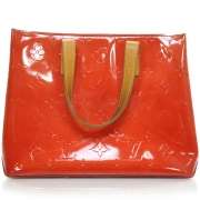 LOUIS VUITTON Vernis READE PM Tote Bag Purse Rouge Red  