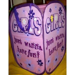  Girls Just Wanna Have Fun Pink and Purple 22x14 Foldable 