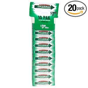 Spearmint, 5 Stick, 10 Count Packs (Pack Grocery & Gourmet Food