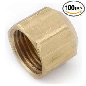  ANDERSON METALS 1/4 Brass Flare Cap Sold in packs of 10 