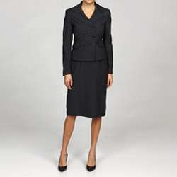 Tahari ASL Womens Pinstripe Double breasted Skirt Suit  Overstock 