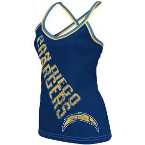  San Diego Chargers Womens Cheer Tank Top: Sports 