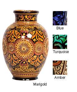 Extra Large Engraved Ceramic Vase (Morocco)  Overstock