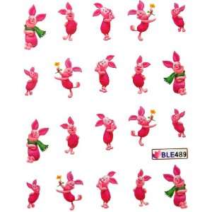 com Miao Yun Happy pig dancing nail decals water transfer decals nail 