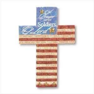  Soldiers Prayer Wall Cross: Home & Kitchen