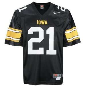   Hawkeyes #21 Black Tackle Twill Football Jersey: Sports & Outdoors