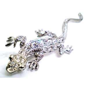  Beautiful Gecko Pin Brooch, Geico Lizard High Fashion 