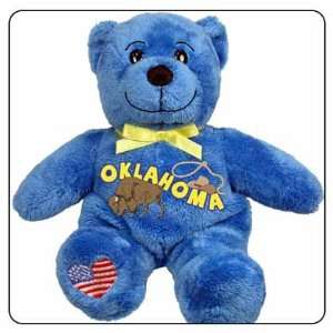  Oklahoma Symbolz Plush Blue Bear Stuffed Animal: Toys 