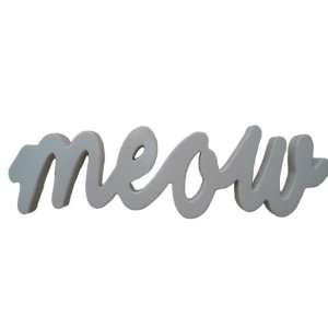  Wood Sign Decor for Home or Business Word MEOW 