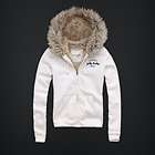 NWT GILLY HICKS ABERCROMBIE WOMENS FAUX FUR HOODIES SIZE LARGE  