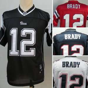 New England Patriots NFL 12# Tom Brady Youth Replica Jersey 