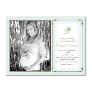    Baby Shower Invitations   Little Rattle Aloe By Fine Moments Baby