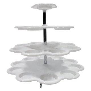   Plastic Cupcake / Dessert Stand   Up to 24 Cupcake Holder Stand White