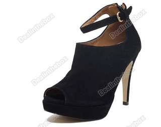 Fashion Vogue Women Platform Pumps High Heels Ankle Boots Shoes 