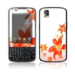  Flying Flowers Decorative Skin Decal Sticker for Motorola Droid 