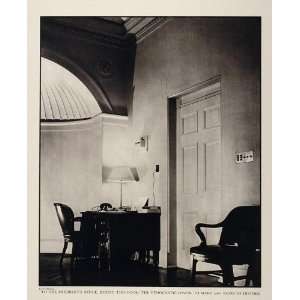  1941 Halftone Print President Office Door White House 