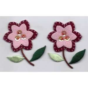  BUY 1 GET 1 OF SAME FREE/Embroidered Iron On Applique Felt 